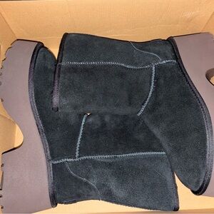 UGG Black Platform Boots